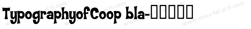 TypographyofCoop bla字体转换